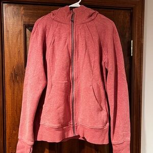 Lululemon Women's Pink Zip-Up Hoodie